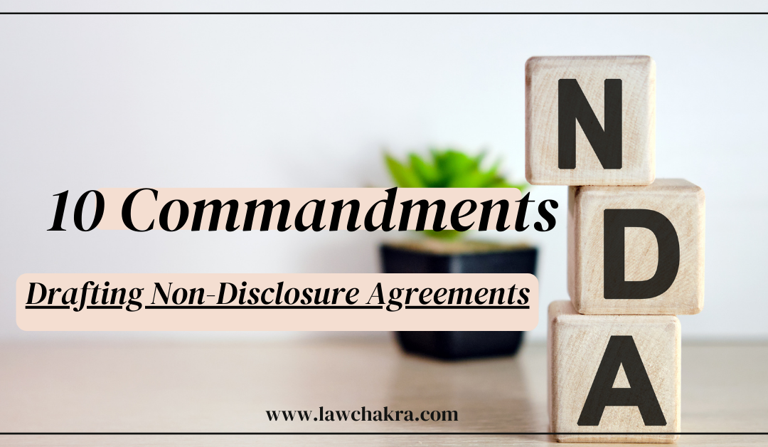 Ten Commandments Of A Non-Disclosure Agreement